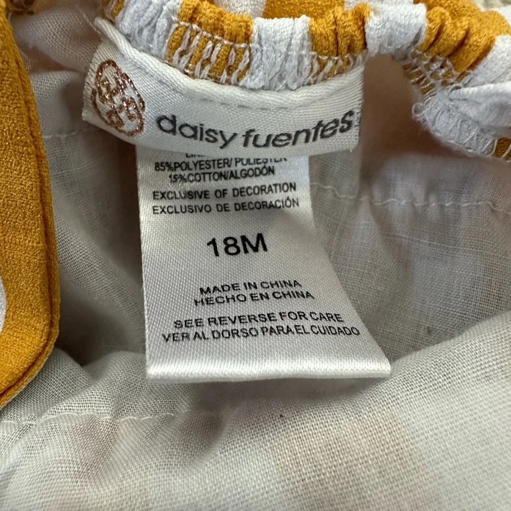 Daisy Fuentes Bohemian Ruffle Flowy Blouse + Ruffle Shorts 18 M Baby Girl